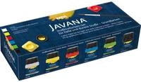 KREUL 90598 - Javana Stoffmalfarbe f&uuml;r helle und dunkle Stoffe, Grundfarbenset, 6 x