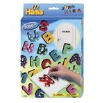 Hama Perlen 3424 Geschenk-Set Buchstaben mit ca. 2.000 bunten Midi B&uuml;gelperlen mit