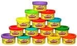 Play-Doh Party Bag, 15x kleine 28 g Dosen Knete, Bastel-Set perfekt zum Kneten Party,