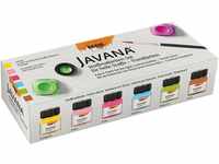 KREUL 90599 - Javana Stoffmalfarbe für helle Stoffe, Trendfarbenset, 6 x 20 ml Farbe