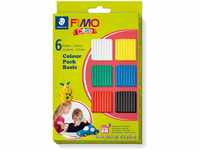 STAEDTLER 8032 01 - Fimo kids Materialpackung Colour Pack, basic, 6 x 42 g