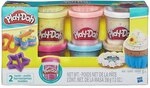 Play-Doh Konfettiknete, 6 Dosen Knete mit bunten Konfetti-Streuseln mit 2