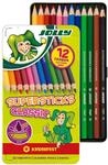 JOLLY 3000-0246 Buntstifte Supersticks Kinderfest | Bruchfeste, ungiftige...