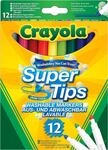 CRAYOLA Super Tips, Medium Point Washable Marker, 12er-Pack, ab 3 Jahren | Sortierte