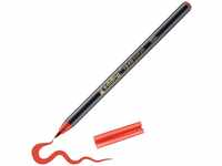 edding 1340 Pinselstift - rot - 1 Stift - flexible Pinselspitze - Filzstift zum