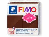 STAEDTLER 8020-75 - Fimo Soft Normalblock, Modelliermasse, 57 g, schokolade