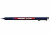 edding 1800 Präzisionsfeinschreiber - blau - 1 Stift - Linienbreite 0,35 mm -