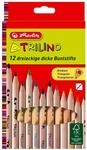 Herlitz Trilino 12 Buntstifte, 3-kant, aus FSC Holz