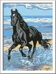 Ravensburger CreArt Pferd am Strand - Malen nach Zahlen ab 11 Jahre | Mit Stickern,