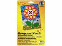 Ursus 8770001 - Moosgummi Mosaik, Blume, ca. 23 x 16 cm