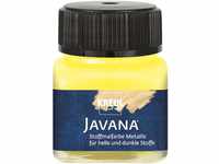 Kreul 92402 - Javana Stoffmalfarbe für helle und dunkle Textilien, 20 ml sonnengelb,