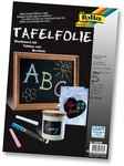 folia 390490 - Tafelfolie 135&micro;, 5 Blatt, 23x33 cm, schwarz, selbstklebend