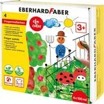 Eberhard Faber 578804 - Fingerfarben EFA Color, 4 Farben mit je 100 ml,...