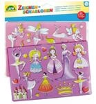 Lena 65766, 2er Zeichenschablonen Set Prinzessinnen und Elfen, 2 Schablonen mit