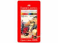 Faber-Castell 115844 - Buntstifte Classic Colour, 12er Metalletui