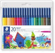 STAEDTLER Noris Club 326 WP20 Filzstifte, rund, Set mit 20 brillanten Farben,...