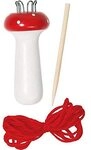 Gollnest & Kiesel GmbH & Strickpilz mit Holznadel und F&auml;den, Strickliesel, 1...