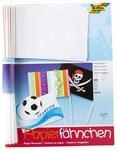 folia 2372 - Papierf&auml;hnchen, DIN A5, Stabl&auml;nge 40cm, 20 St&uuml;ck, wei&szlig; - zum