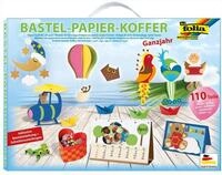 folia 930 - Bastelpapierkoffer Ganzjahr, 110 Teile - Kreativset f&uuml;r Kinder und