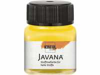 KREUL 90912 - Javana Stoffmalfarbe für helle Stoffe, 20 ml Glas in goldgelb,