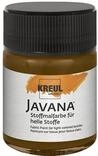 KREUL 91918 - Javana Stoffmalfarbe f&uuml;r helle Stoffe, 50 ml Glas in dunkelbraun,