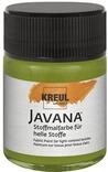 KREUL 91915 - Javana Stoffmalfarbe f&uuml;r helle Stoffe, 50 ml Glas in olivgr&uuml;n,