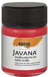 KREUL 91904 - Javana Stoffmalfarbe f&uuml;r helle Stoffe, 50 ml Glas in hellrot,