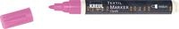 Kreul 92764 - Textil Marker Opak medium, Rosa, mit Rundspitze, Strichst&auml;rke circa 2