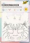 folia 23209 - Kindermasken Tiere aus Pappe, Motive sortiert, 6 St&uuml;ck, wei&szlig;, zum