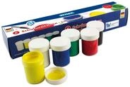 Stylex 28956 - Schulmalfarben im Set, 6 Malfarben f&uuml;r Kinder in den Farbt&ouml;nen