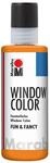 Marabu 04060004013 - Window Color fun & fancy, orange 80 ml, Fensterfarbe auf