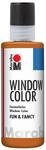 Marabu 04060004047 - Window Color fun & fancy, hellbraun 80 ml, Fensterfarbe auf