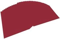 folia 6422 - Tonpapier dunkelrot, DIN A4, 130 g/qm, 100 Blatt - zum Basteln und