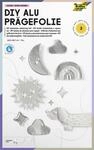 folia 522 - DIY Alu-Pr&auml;gefolie, Silber, 3 Blatt, 70&micro;, ca. 18,5 x 29,7 cm,