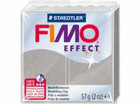 STAEDTLER 8020-817 - Fimo Effect Normalblock, 57 g, silber pearl