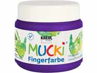 KREUL 23107 - Mucki leuchtkräftige Fingerfarbe, 150 ml in violett, auf Wasserbasis,