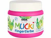 KREUL 23106 - Mucki leuchtkräftige Fingerfarbe, 150 ml in pink, auf Wasserbasis,