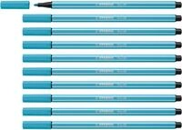 STABILO - Premium-Filzstift - Pen 68-10er Pack - azurblau