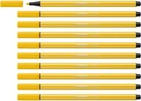 STABILO - Premium-Filzstift - Pen 68-10er Pack - gelb