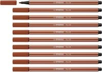 STABILO - Premium-Filzstift - Pen 68-10er Pack - r&ouml;tel