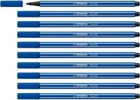 STABILO - Premium-Filzstift - Pen 68-10er Pack - ultramarinblau