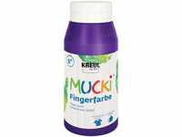 KREUL 23207 - Mucki leuchtkräftige Fingerfarbe, 750 ml in violett, auf Wasserbasis,