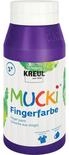 KREUL 23207 - Mucki leuchtkr&auml;ftige Fingerfarbe, 750 ml in violett, auf Wasserbasis,