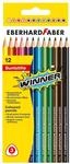 Eberhard Faber 511412 - Winner Buntstifte, in 12 Farben, im Kartonetui, zum...