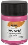 KREUL 91936 - Javana Stoffmalfarbe f&uuml;r helle Stoffe, 50 ml Glas in pink,