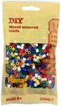 Hama Buegelperlen Midi - Vollton Mix 1000 Perlen (6 Farben) 207-66, Sortiment Basic,