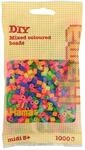 Hama Perlen 207-51 B&uuml;gelperlen Beutel mit ca. 1.000 bunten Midi Bastelperlen mit
