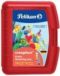 Pelikan 2056080 198/9R Modelliermassen Kinderknete Creaplast, 300g, rot