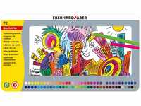 Eberhard Faber 514872 - Buntstifte in 72 Farben, hexagonale Form, im Metalletui, zum