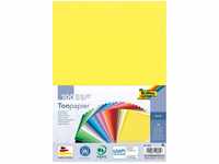 folia 605 - Tonpapier Mix, DIN A4, 130 g/m², 100 Blatt sortiert in 10 Farben, zum